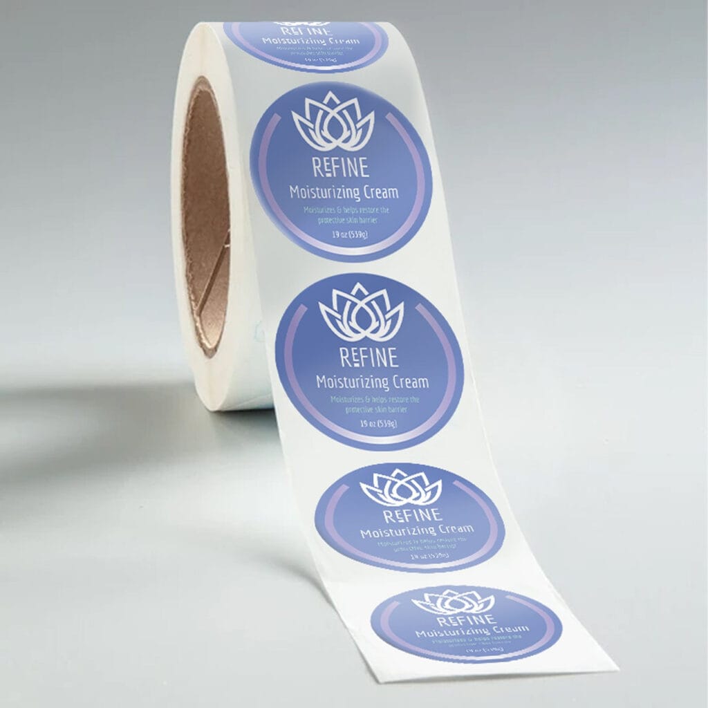Custom labels and stickers for product packaging – matte, glossy, holographic, and clear finishes