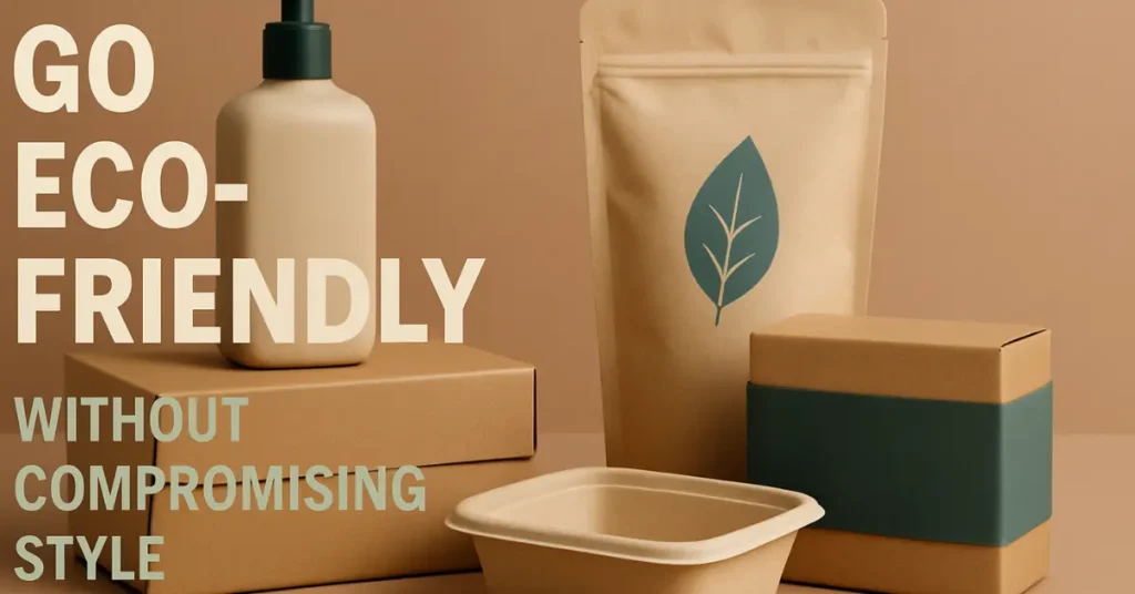 co-friendly kraft packaging box with recyclable materials -